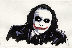 The Joker Ink Drawing