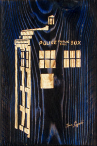 Tardis Wood Artwork