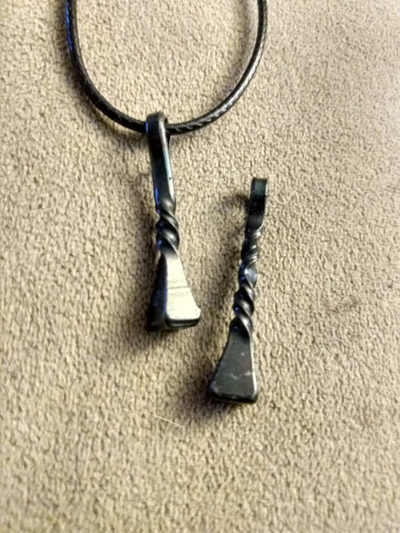 Horseshoe Nail Necklace Pendants