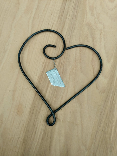 Forged Heart Wall Hanging