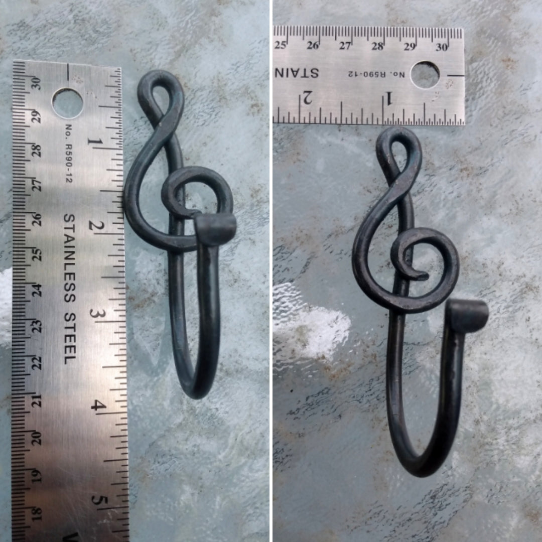 Treble Clef Wall Hooks