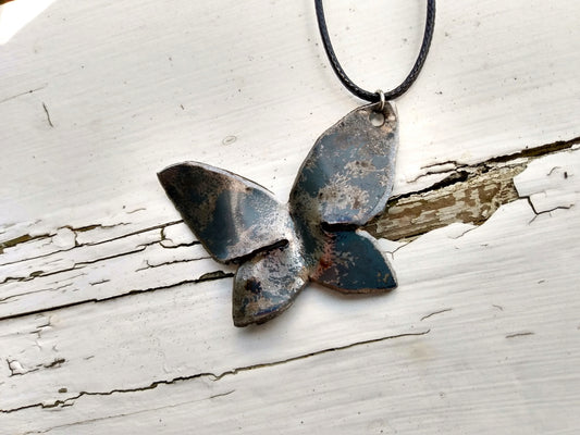 Geometric Style Butterfly Statement Necklace
