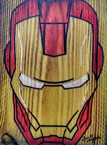 Iron Man Wood Artwork
