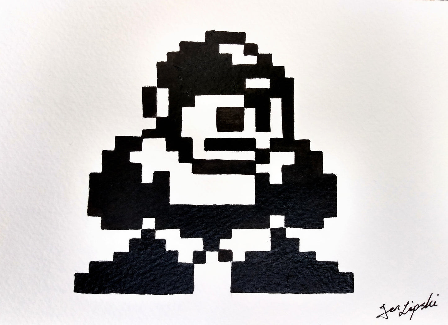 Megaman Ink Drawing