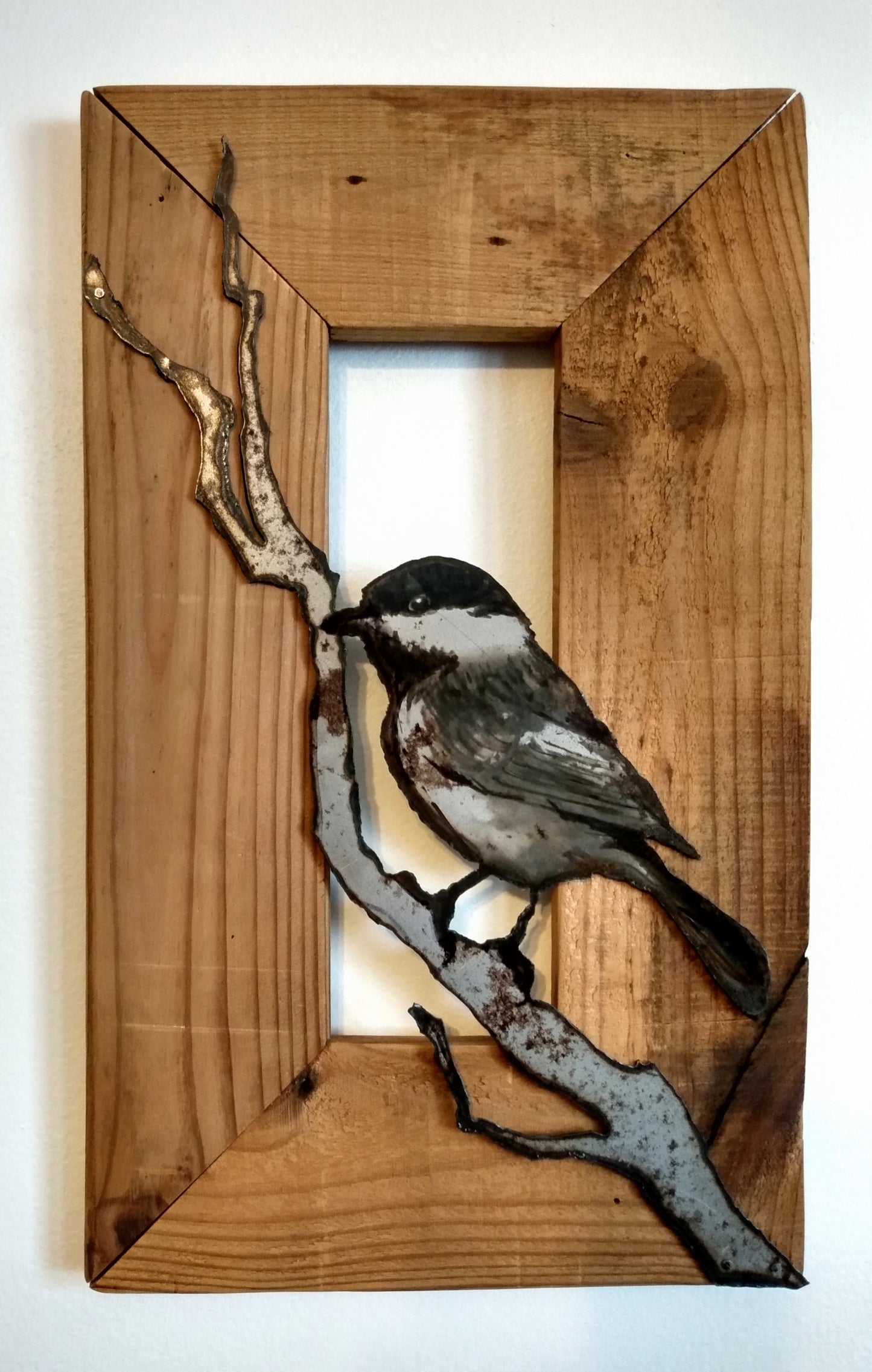 Chickadee Study Plasma Painting