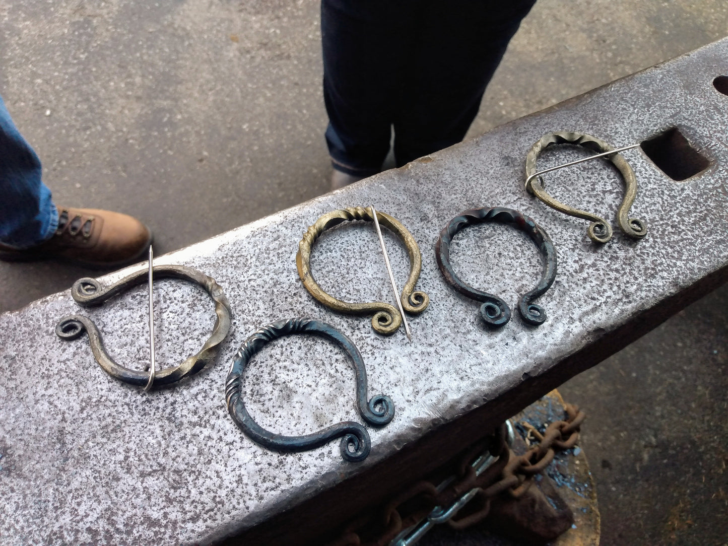 Forged Cloak Pin Workshop