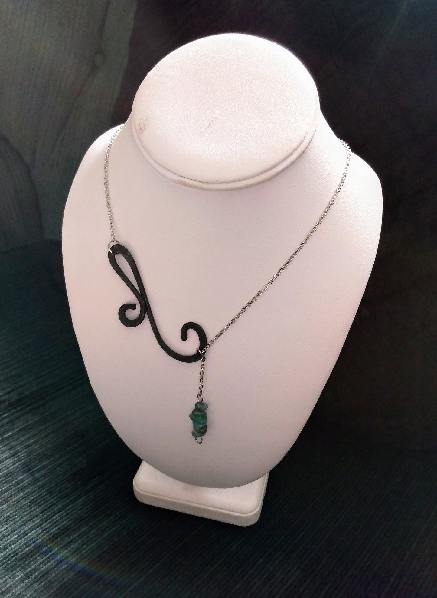 Asymmetrical Scroll Necklace