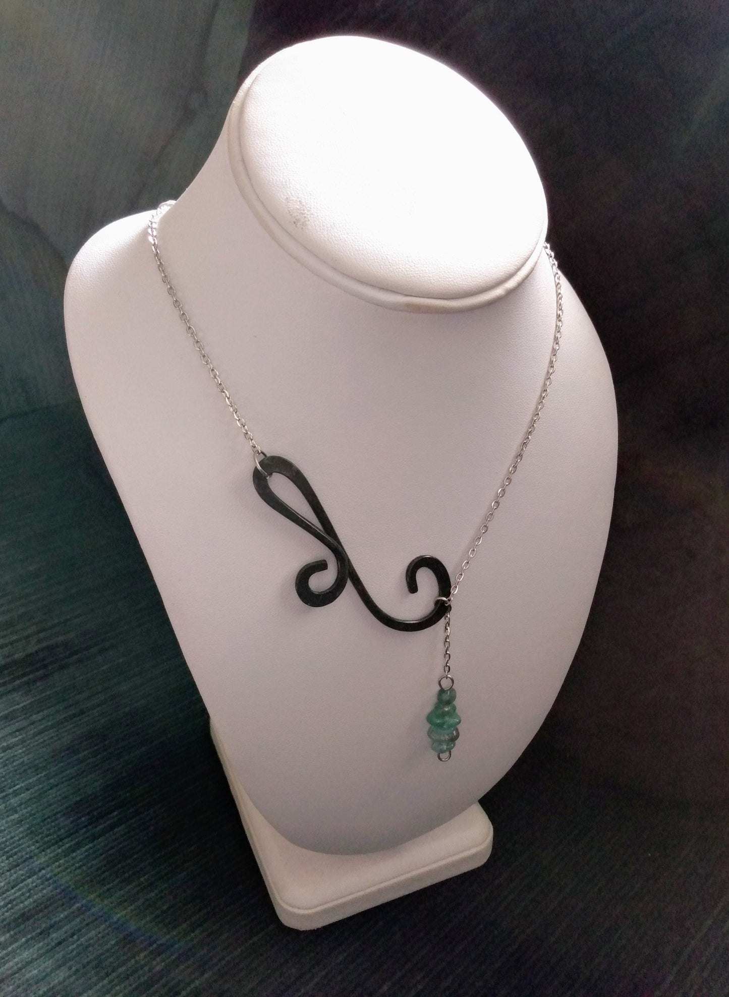 Asymmetrical Scroll Necklace