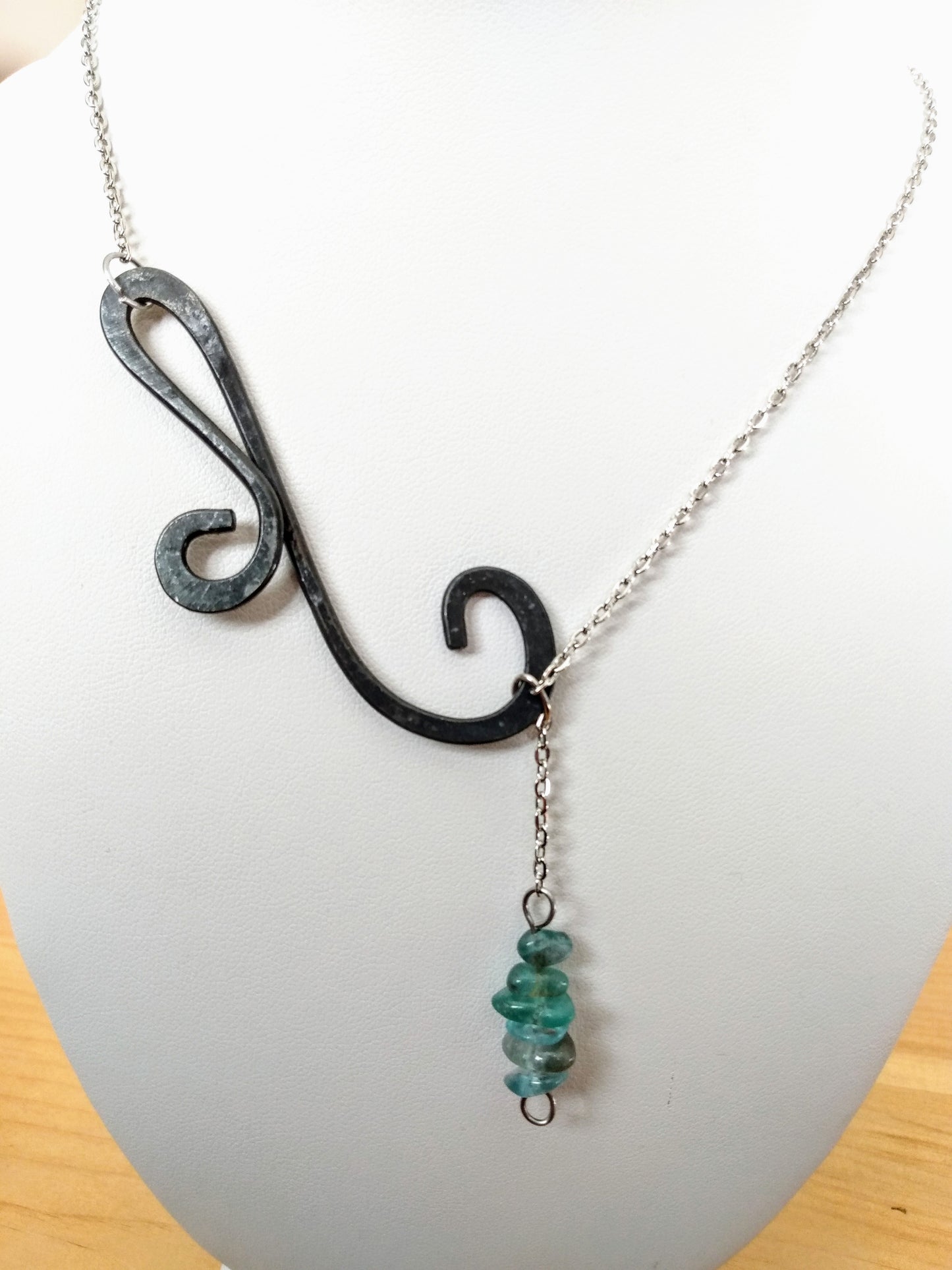 Asymmetrical Scroll Necklace