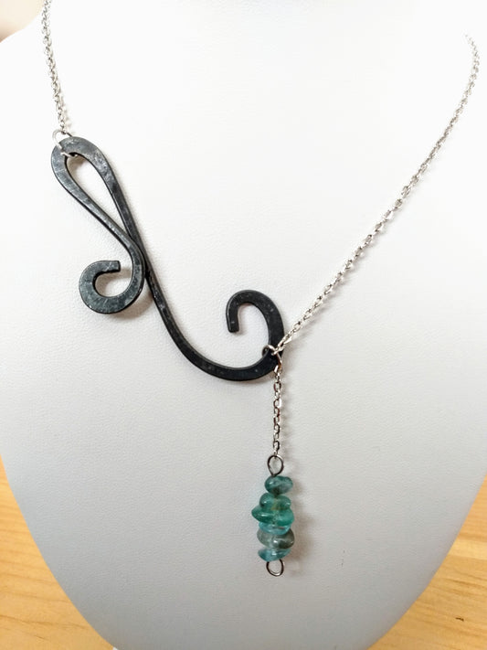 Asymmetrical Scroll Necklace