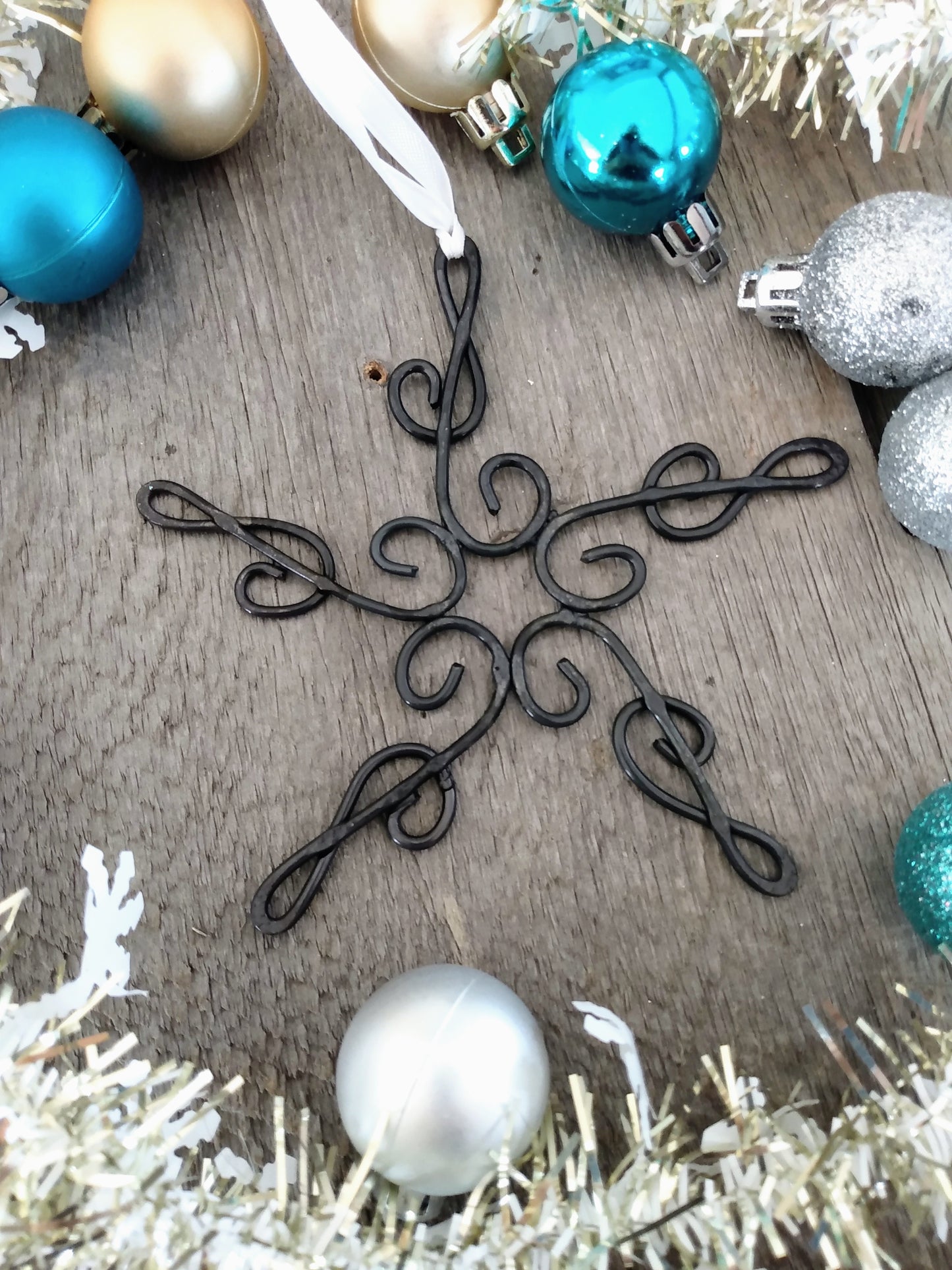 Forged Snowflake Christmas Ornament