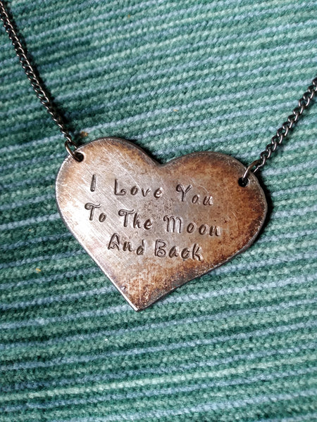 Personalized Heart Necklace with Inscription