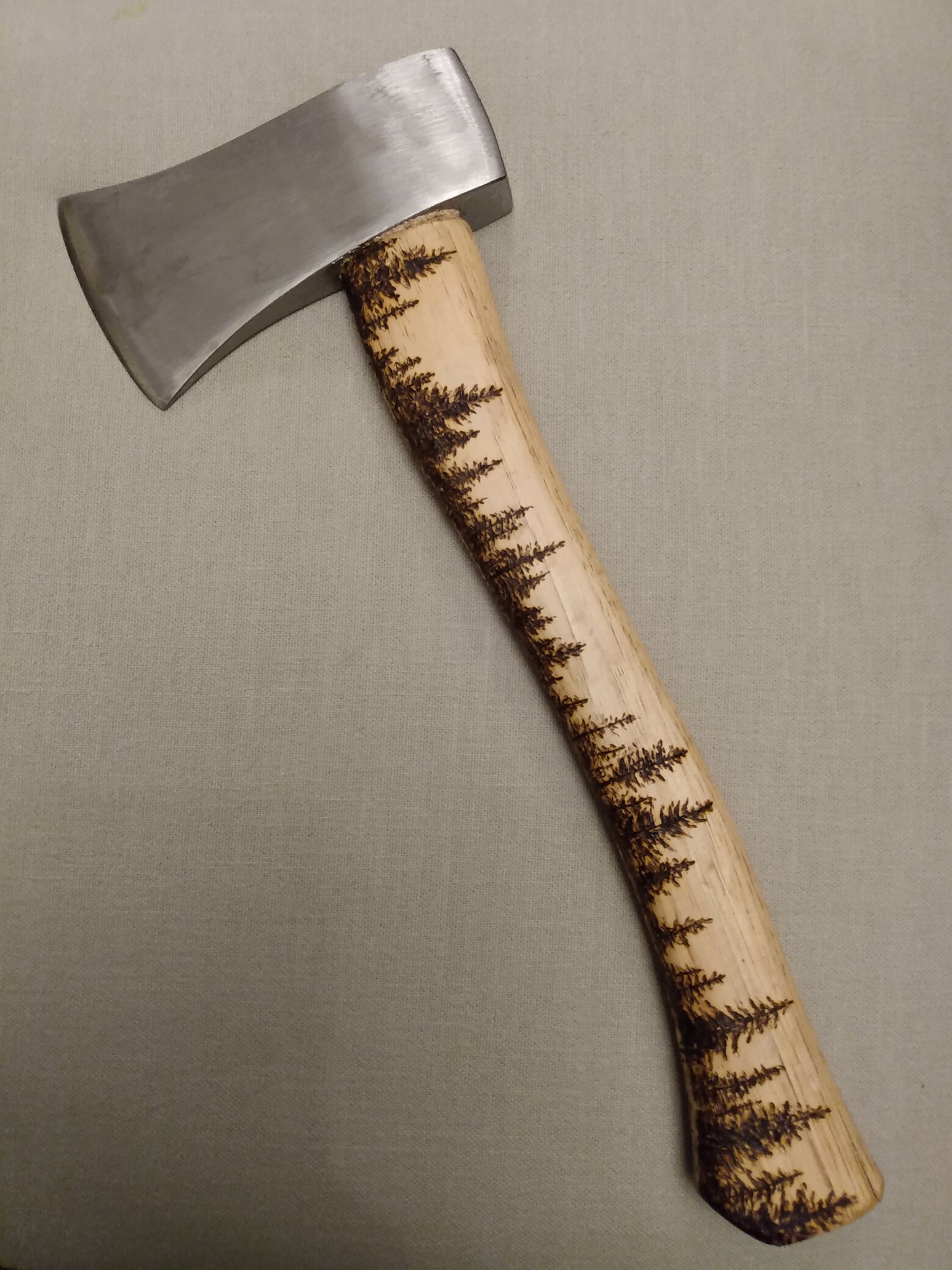 Forest Theme Custom Carved Axe