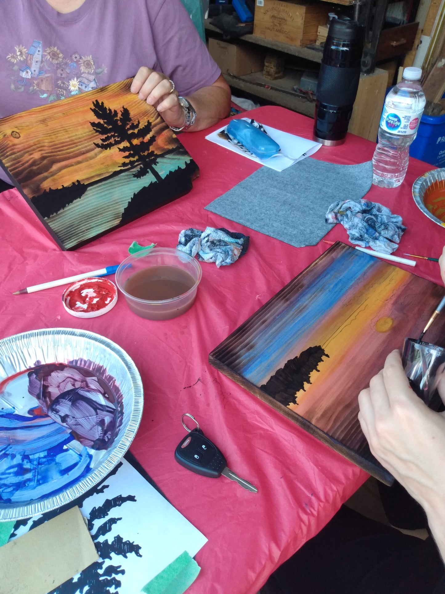 Painting Workshop - Landscape Silhouettes on Wood