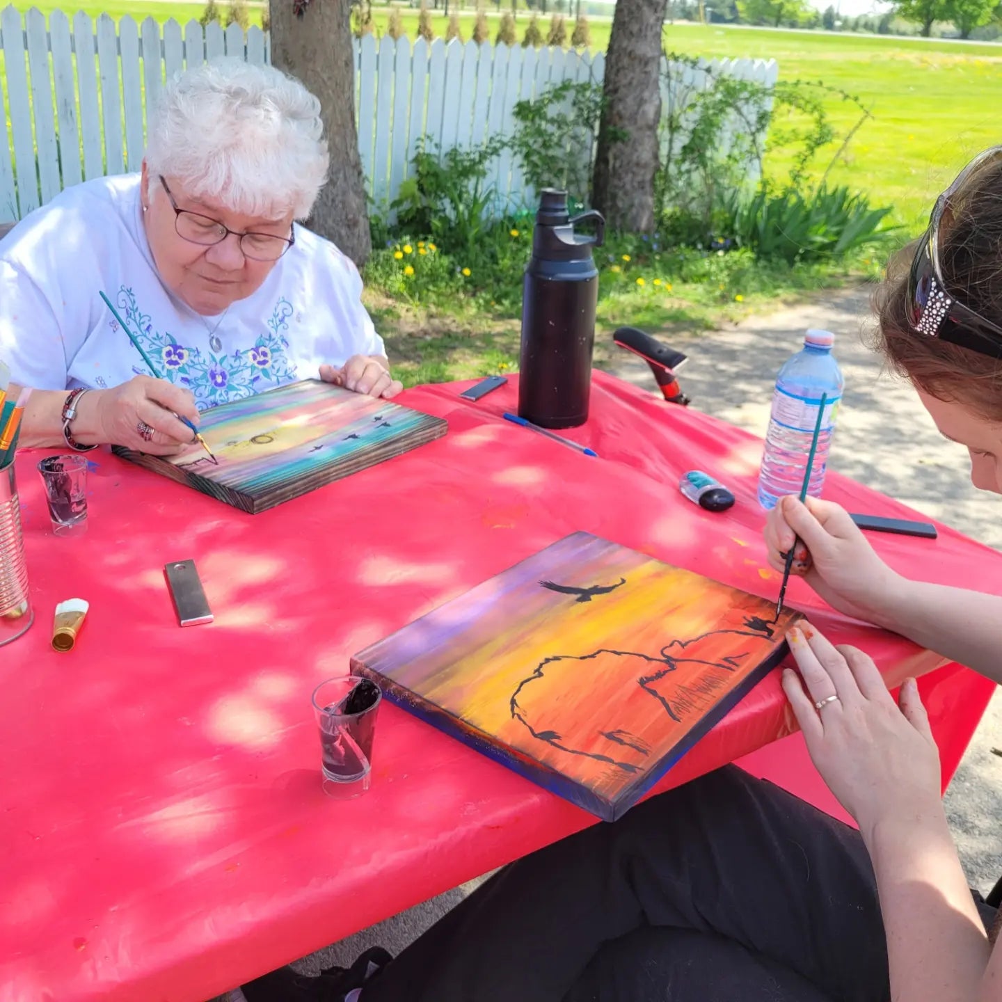 Painting Workshop - Landscape Silhouettes on Wood