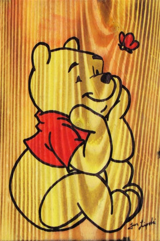 Pooh Bear Wood Artwork