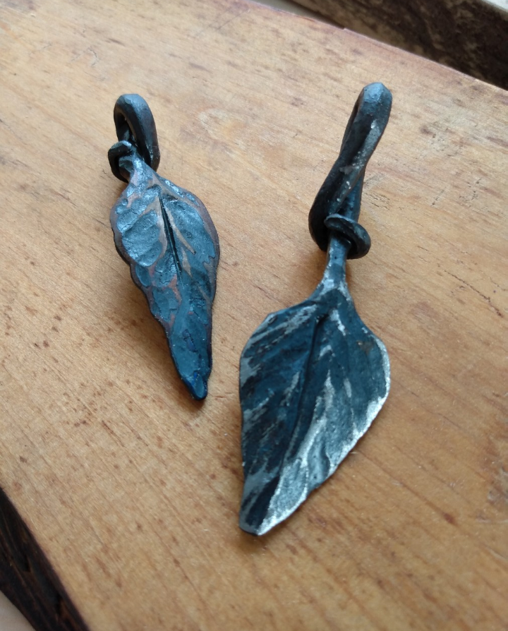 Forged Leaf Pendant