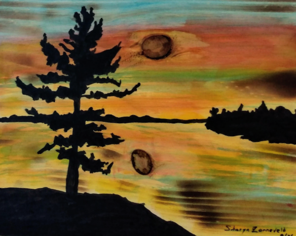 Painting Workshop - Landscape Silhouettes on Wood