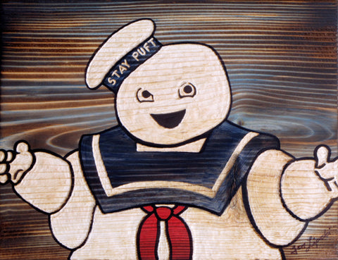Stay-Puft Wood Artwork